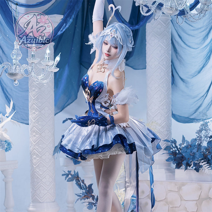 Special Launch Price Azuiblc Genshin Impact Odette Cosplay Costume | Includes 3D PLA Parts, Perfect for Events