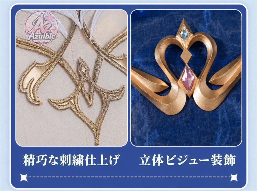 Special Launch Price Azuiblc Genshin Impact Odette Cosplay Costume | Includes 3D PLA Parts, Perfect for Events