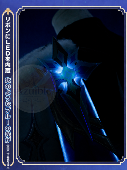 星5ラング　Azuiblc 原神 蛍 戦闘服「冬の夜を狩る者」コスプレ衣装 　金属製材質パーツ　スネージナヤ 制服風コスチューム Genshin Impact cosplay　ハロウィン イベント・舞台対応（副本）（副本）
