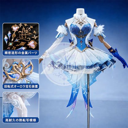 【Azuiblc】 原神 オデット Odette コスプレ衣装 金属アクセサリー cosplay 舞台 イベント