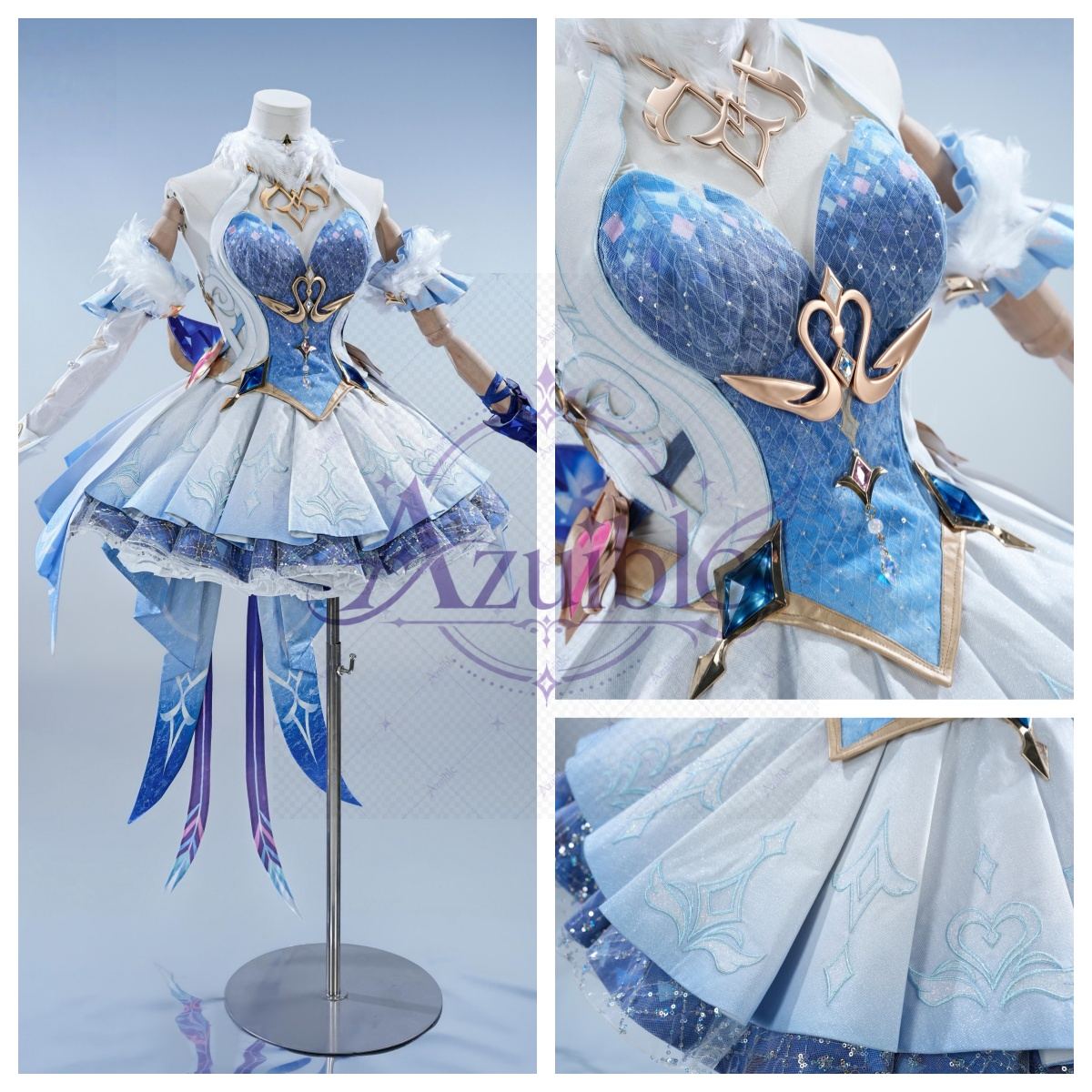 【Azuiblc】予約受付中 原神 オデット Odette コスプレ衣装 金属アクセサリー cosplay 舞台 イベント