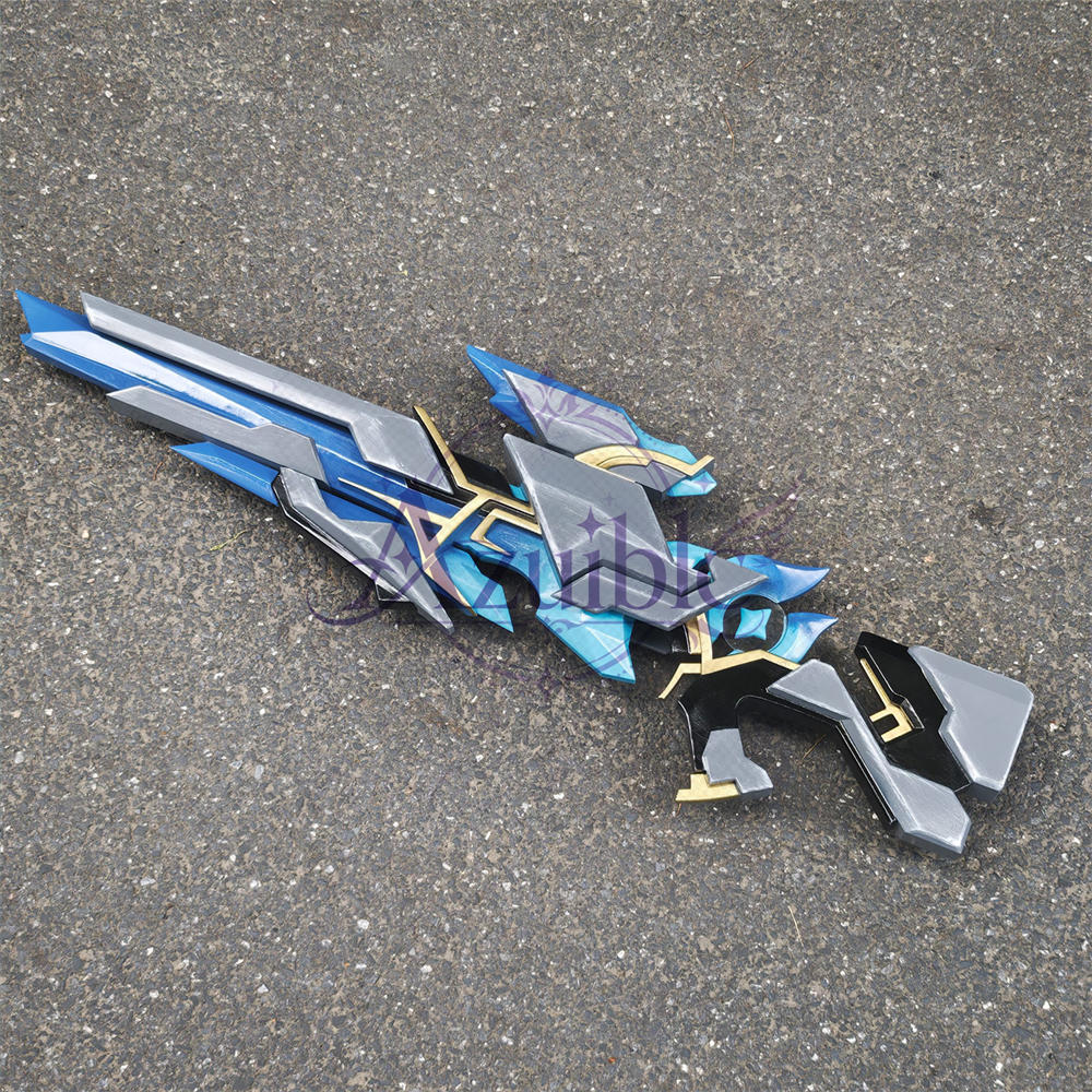 【Azuiblc】原神 旅人 コスプレ用 銃 武器 72cm スネージナヤ 発射不可 PU製 アクリル コスプレ道具 小物 Cosplay 舞台 イベント