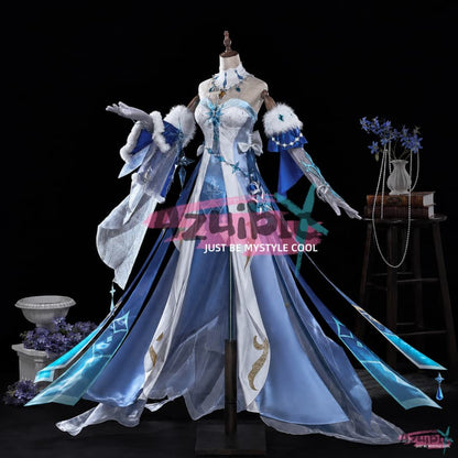Azuiblc 原神 氷の女皇（氷神・アナスターシャ）コスプレ衣装｜ドレス コスチューム