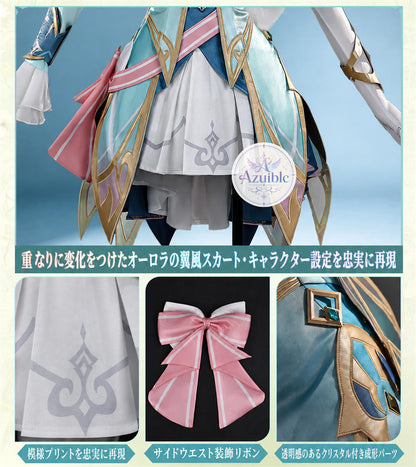Azuiblc 原神 ヴェスナ コスプレ衣装　翼付　｜3D PLAパーツ付き XS-XXL Genshin Impact