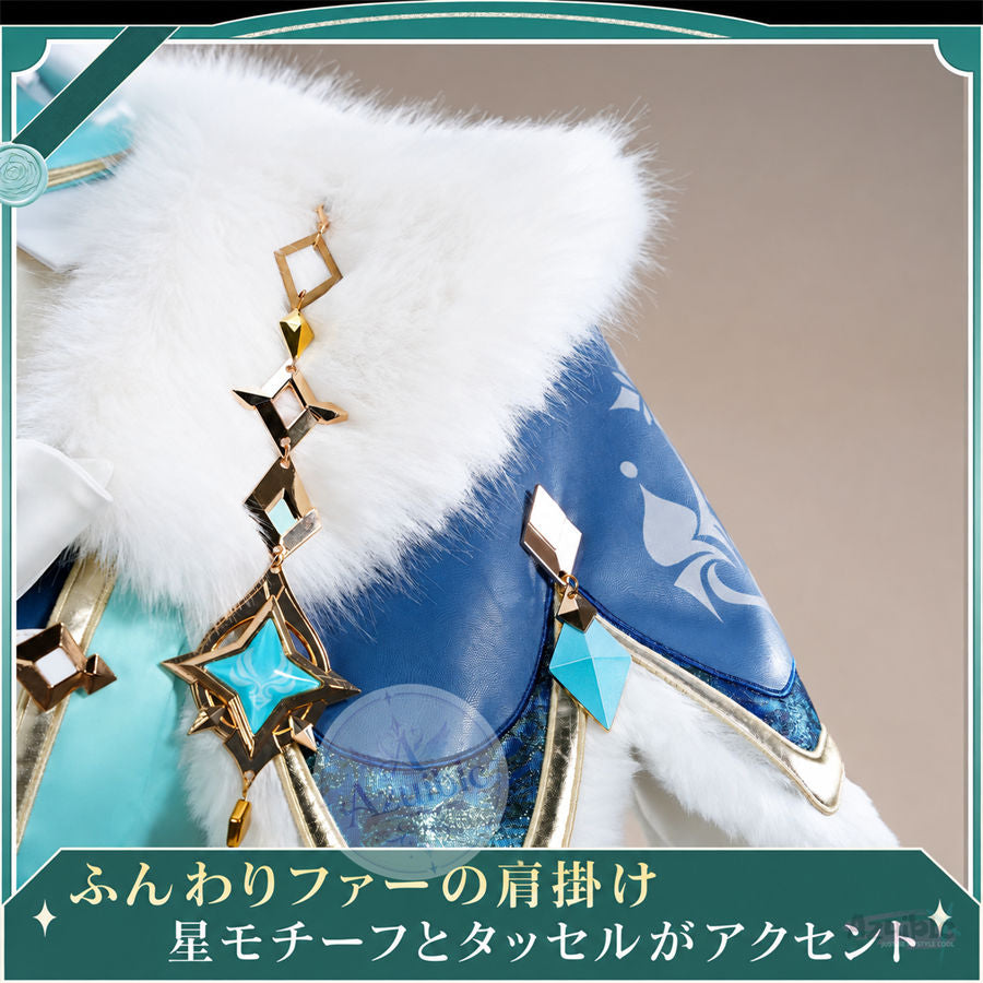 Azuiblc 原神 ヴェスナ コスプレ衣装｜金属パーツ 精密刺繍
