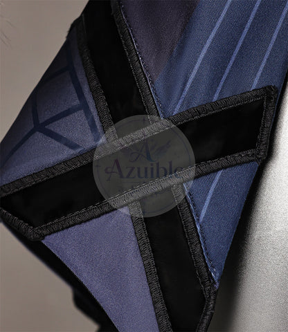 Azuiblc 原神 蛍 戦闘服「冬の夜を狩る者」コスプレ衣装 　3dPLa材質パーツ　スネージナヤ 制服風コスチューム Genshin Impact cosplay　ハロウィン イベント・舞台対応（副本）