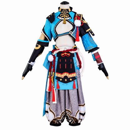 Azuiblc 原神 ゴロー コスプレ衣装｜Gorou 獣耳 和風 コスチューム