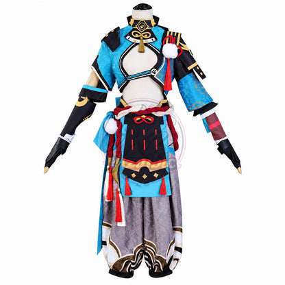 Azuiblc 原神 ゴロー コスプレ衣装｜Gorou 獣耳 和風 コスチューム