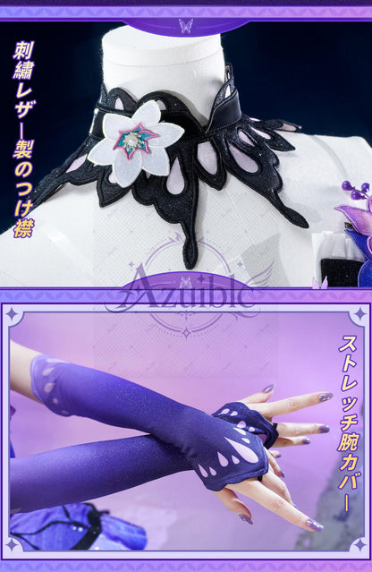 【Azuiblc】崩壊：スターレイル キャストリス コスプレ衣装 儚き夢の舞 新コスチューム 金属アクセサリー ウィッグ追加対応 cosplay 舞台 イベント