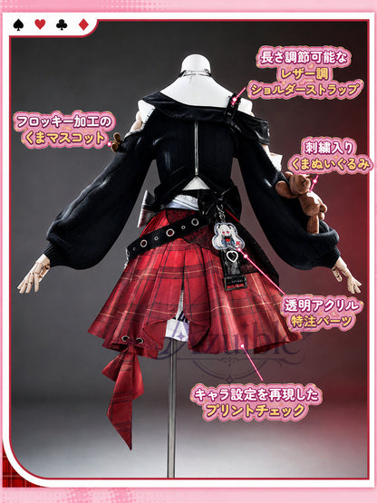 【Azuiblc】崩壊：スターレイル 花火（スパークル）コスプレ衣装「甘い夢の電波」17点豪華セット ぬいぐるみ＆ネイルチップ付き