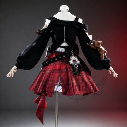 【Azuiblc】崩壊：スターレイル 花火（スパークル）コスプレ衣装「甘い夢の電波」17点豪華セット ぬいぐるみ＆ネイルチップ付き