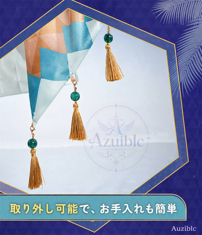 Azuiblc 崩壊スターレイル アベンチュリン 波と戯れる夏 コスプレ衣装｜金属製パーツ・サテン生地