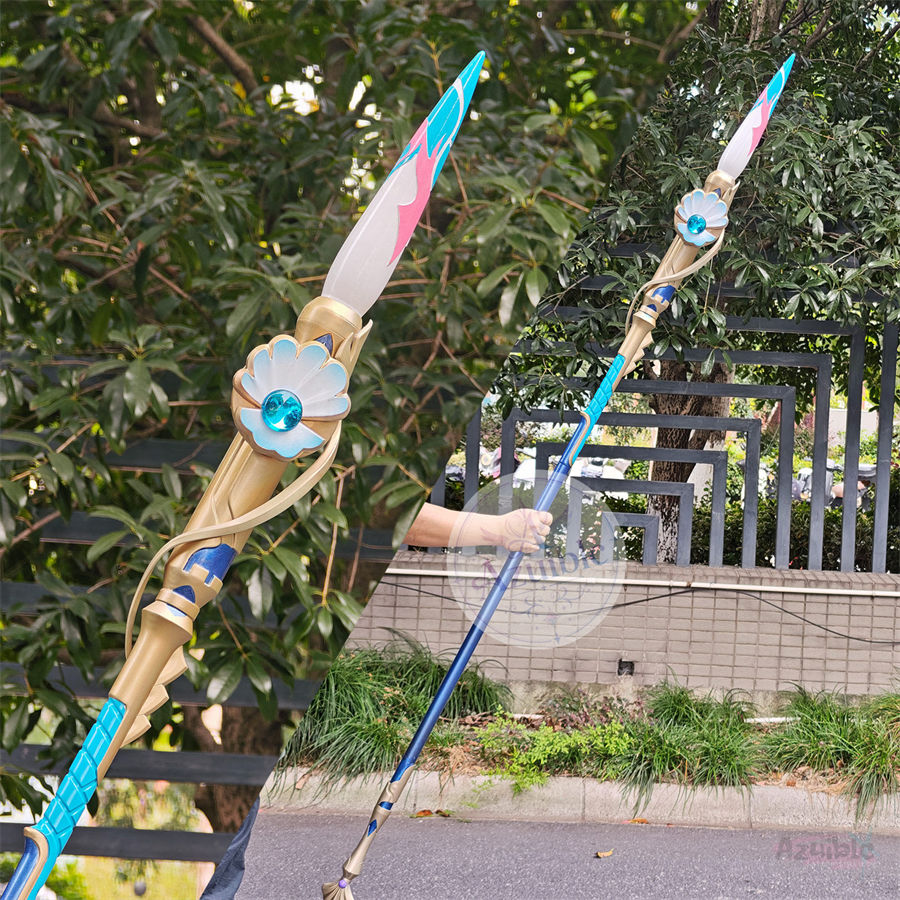 Azuiblc 崩壊：スターレイル パール（真珠）毛筆型コスプレ武器・道具 全長約200cm PU製 大型造形モデル