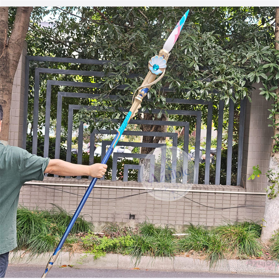 Azuiblc 崩壊：スターレイル パール（真珠）毛筆型コスプレ武器・道具 全長約200cm PU製 大型造形モデル