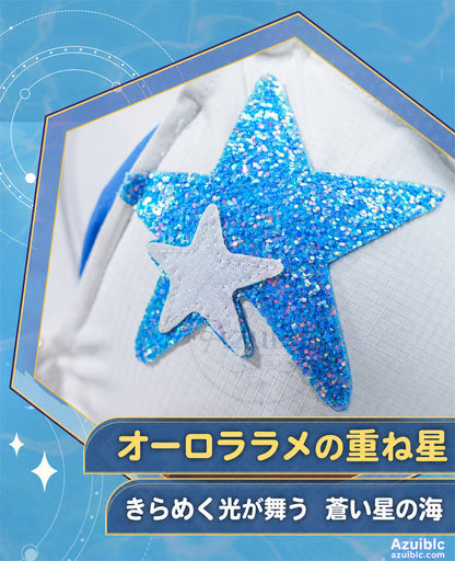 Azuiblc 崩壊スターレイル ロビン 夏空の歌 コスプレ衣装｜発光光輪・タトゥーシール付き
