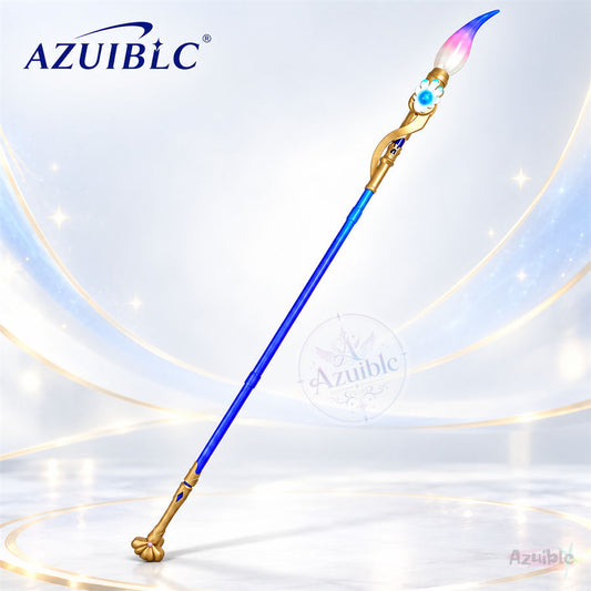 Azuiblc 崩壊：スターレイル 真珠 モチーフ武器 コスプレ道具｜約190cm 発光 分割式 PLA＋LED
