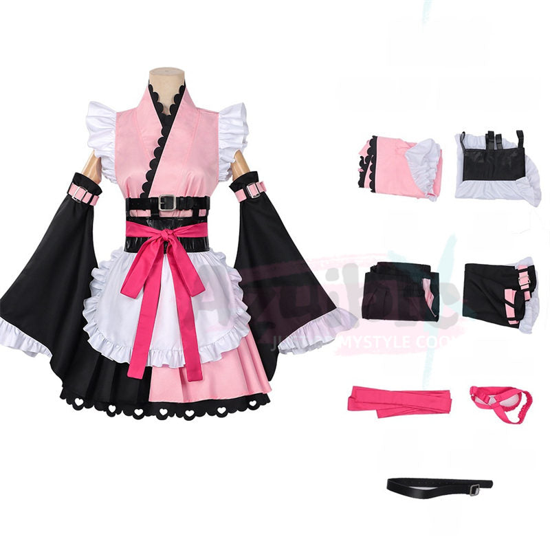 【Azuiblc】超かぐや姫！ 駒沢乃依 コスプレ ドレスフルセット | 松岡禎丞 女装男子 イベント仮装 - Azuiblc