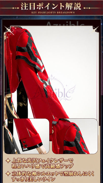 Azuiblc　崩壊スターレイル Fate　遠坂凛 コスプレ衣装　金属製パーツ PUレザー　cosplay　舞台対応　ハロウィン
