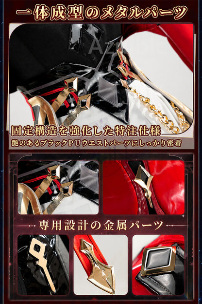 Azuiblc　崩壊スターレイル Fate　遠坂凛 コスプレ衣装　金属製パーツ PUレザー　cosplay　舞台対応　ハロウィン