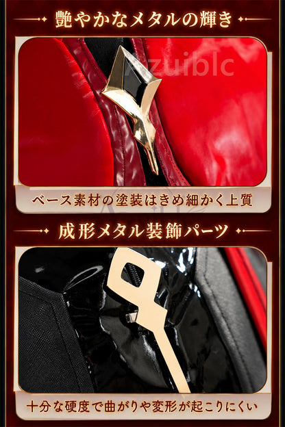 Azuiblc　崩壊スターレイル Fate　遠坂凛 コスプレ衣装　金属製パーツ PUレザー　cosplay　舞台対応　ハロウィン