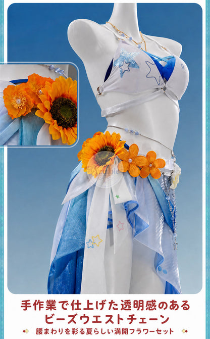 Azuiblc 崩壊スターレイル ロビン「夏空の歌」水着コスプレ衣装 夏服コスチューム 水着素材 可泳対応 cosplay イベント衣装