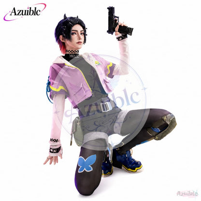 Azuiblc VALORANT  暮蝶 クローヴ コスプレ衣装｜ヴァロラント コスチューム 仮装 撮影 イベント ヴァロラント