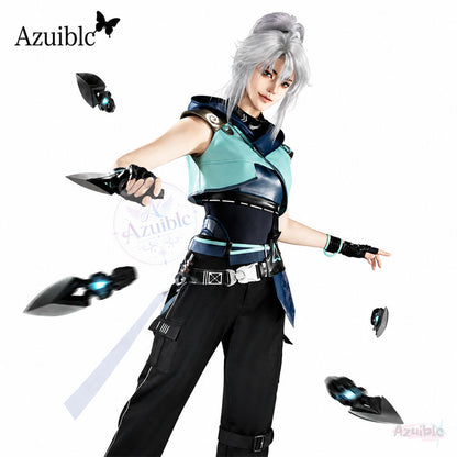 Azuiblc VALORANT ジェット（Jett）コスプレ衣装｜ヴァロラント コスチューム 仮装 撮影 イベント