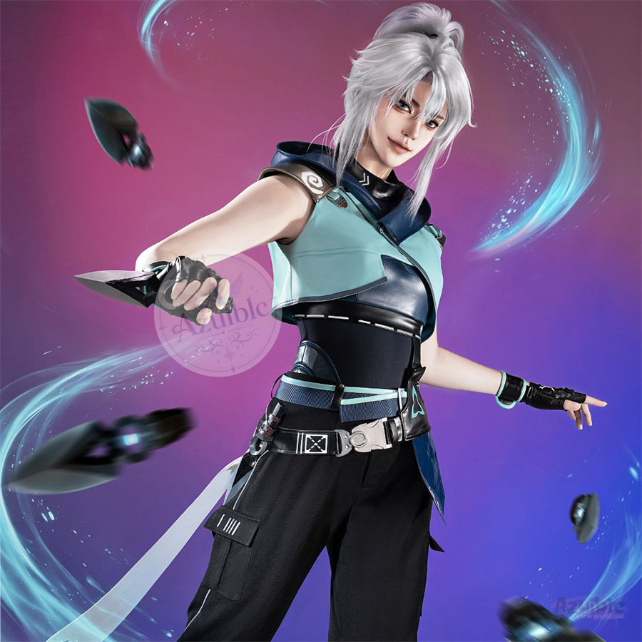 Azuiblc VALORANT ジェット（Jett）コスプレ衣装｜ヴァロラント コスチューム 仮装 撮影 イベント