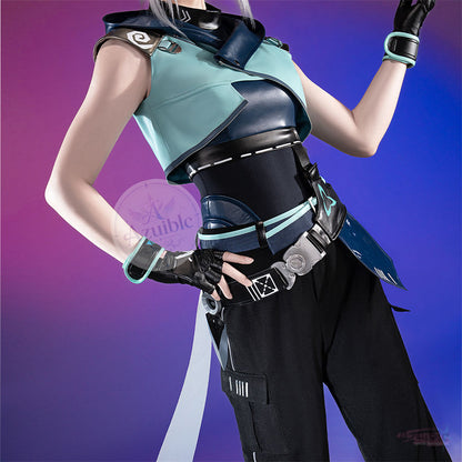 Azuiblc VALORANT ジェット（Jett）コスプレ衣装｜ヴァロラント コスチューム 仮装 撮影 イベント