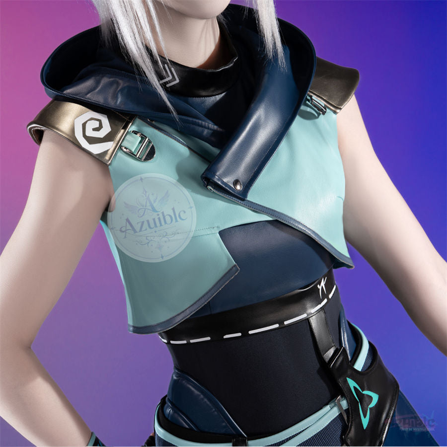 Azuiblc VALORANT ジェット（Jett）コスプレ衣装｜ヴァロラント コスチューム 仮装 撮影 イベント