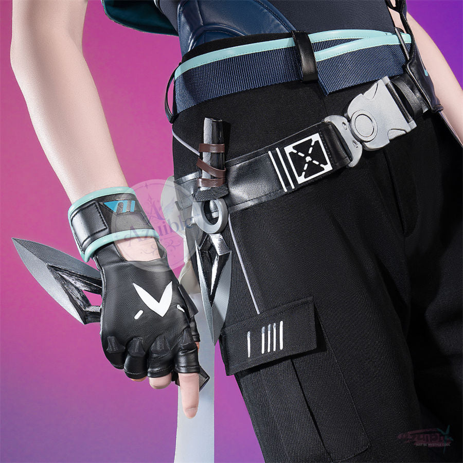 Azuiblc VALORANT ジェット（Jett）コスプレ衣装｜ヴァロラント コスチューム 仮装 撮影 イベント