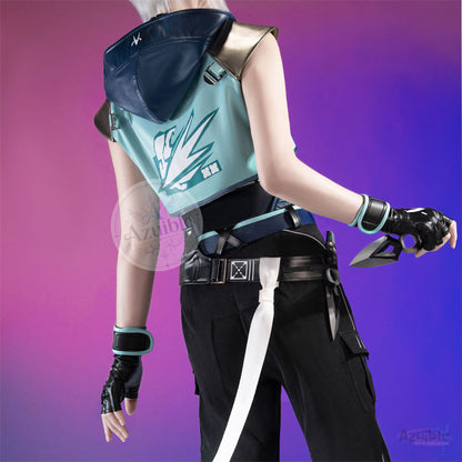 Azuiblc VALORANT ジェット（Jett）コスプレ衣装｜ヴァロラント コスチューム 仮装 撮影 イベント