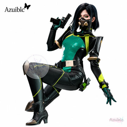 Azuiblc VALORANT ヴァイパー（Viper）コスプレ衣装｜ヴァロラント コスチューム 仮装 撮影 イベント