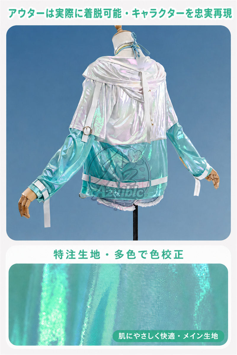 Azuiblc　鳴潮 千咲　白桃パフェ　コスプレ　リンネー　ミントキャンディ　コスプレ衣装　フルセット　cosplay
