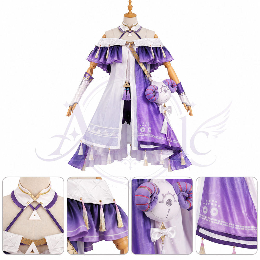Azuiblc 鳴潮 シグリカ コスプレ衣装｜3D PLAパーツ付き ハロウィン 仮装 舞台服 オリジナル風