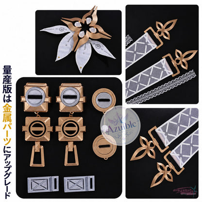 【初回発送予定：11月末頃】Azuiblc 鳴潮 リリー コスプレ衣装｜金属製パーツ付き・繊細なラメが輝く華やかな生地