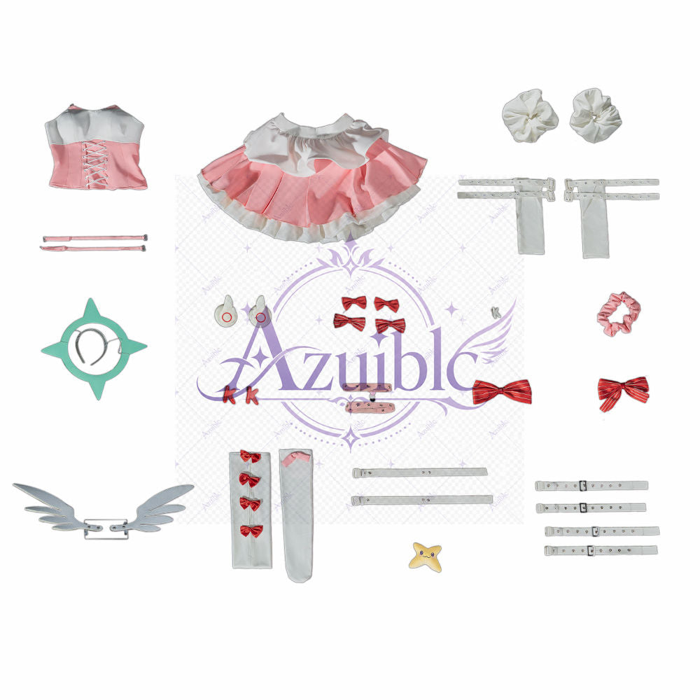 【Azuiblc】ゼンゼロ ZZZ×KFCコラボ アリア コスプレ衣装 翼付き 天使の輪 妄想エンジェル cosplay 舞台 イベント
