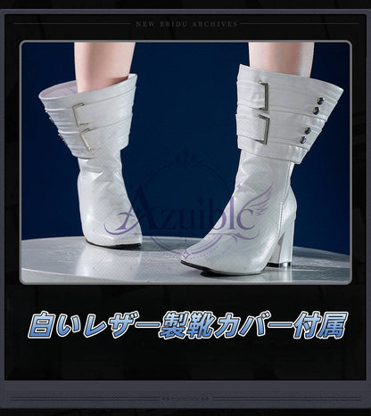【Azuiblc】ゼンゼロ ノルムー Norma コスプレ コスプレ衣装 帽子付き 靴カバー 金属アクセサリー ウィッグ追加対応 cosplay 舞台 イベント