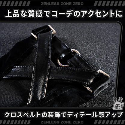 【Azuiblc】ゼンゼロ ラミル Ramiel コスプレ衣装 マスク付き 金属アクセサリー 翼、ウィッグ追加対応 レミエール cosplay