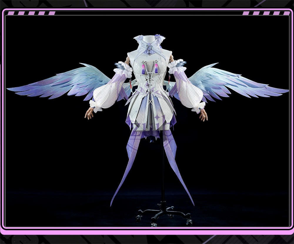 【Azuiblc】ゼンゼロ レミエール・ダン Remielle Dan コスプレ衣装 帽子付き 金属アクセサリー 翼、ウィッグ追加対応 cosplay 舞台 イベント