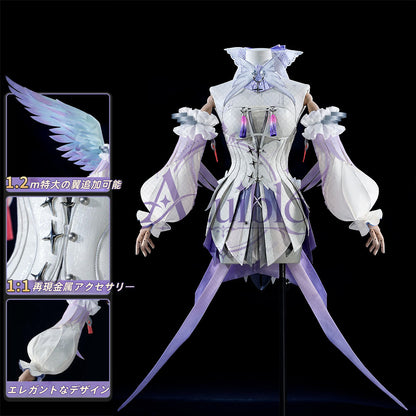 【Azuiblc】ゼンゼロ レミエール・ダン Remielle Dan コスプレ衣装 金属アクセサリー 翼、ウィッグ追加対応 cosplay 舞台 イベント