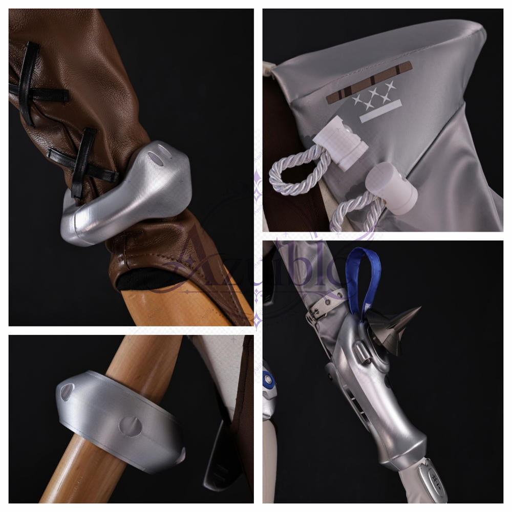 【Azuiblc】限定販売 ゼンゼロ シグリッド Sigrid コスプレ衣装 3D立体鎧 尻尾付き 盾付き ウィッグ、靴、武器追加対応 cosplay 舞台 イベント