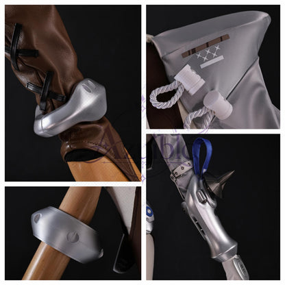 【Azuiblc】限定販売 ゼンゼロ シグリッド Sigrid コスプレ衣装 3D立体鎧 尻尾付き 盾付き ウィッグ、靴、武器追加対応 cosplay 舞台 イベント