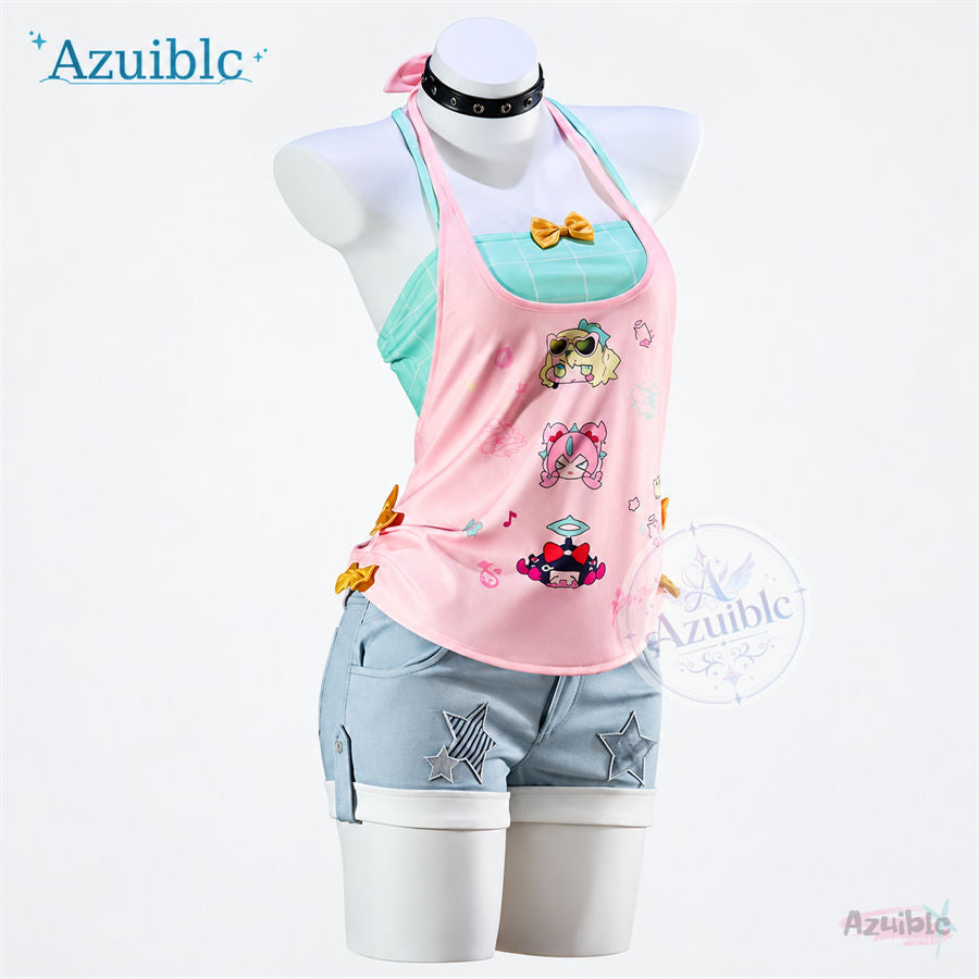 Azuiblc Zenless Zone Zero Chinatsu Maid Outfit Teatime New Costume Cosplay Dress Bag optional Mosou Angel