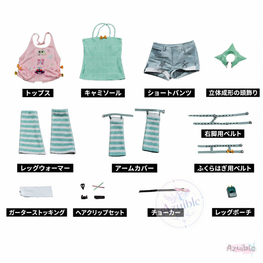 Azuiblc Zenless Zone Zero Chinatsu Maid Outfit Teatime New Costume Cosplay Dress Bag optional Mosou Angel